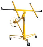 Metaltech Jobsite Series I-IDPL Drywall and Panel Lift, 150 lb, Steel, Yellow, 48.4 in L, 57.9 in W, 57 in H