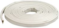 M-D 68676 Door Gasket, 1/2 in W, 1/4 in Thick, 20 ft L, Silicone, White