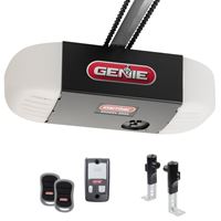 Genie 38957S Garage Door Opener, 60 W, Chain Drive, Remote Control