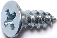 Midwest Fastener 02552 Screw, #8 Thread, 1/2 in L, Coarse Thread, Flat Head, Phillips Drive, Sharp Point, Steel, Zinc