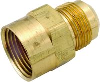 Anderson Metals 54746-1512 Pipe Coupler, 15/16 x 3/4 in, Flare x FIP, Brass, Pack of 10