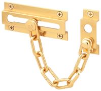 Defender Security U-9907 Chain Door Guard, Solid Brass, Polished Brass