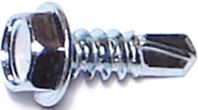 Midwest Fastener 03281 Screw, #8 Thread, 1/2 in L, Coarse Thread, Hex Drive, Self-Drilling, Sharp Point, Steel, Zinc