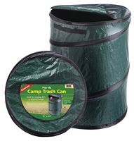 Coghlans 1219 Trash Can, 33 gal, Polyethylene, Green