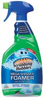 Scrubbing Bubbles 71016 Shower Cleaner, 32 oz Bottle, Liquid, Pleasant, Light Yellow