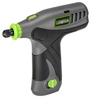 Genesis GLRT08B-65 Rotary Tool, Battery Included, 8 V, 1300 mAh, 1/8, 1/16, 3/32 in Chuck, 8000 to 18,000 rpm Speed