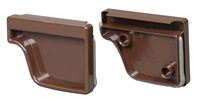 Amerimax M1611 End Cap Set, Vinyl, For: 5 in K Style Gutter