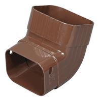 Amerimax M1627 Elbow, 5 in Gutter, Vinyl, Brown