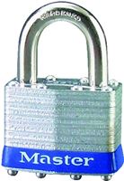 Master Lock 1UP Padlock, Open Shackle, 5/16 in Dia Shackle, 15/16 in H Shackle, Steel Shackle, Steel Body, Laminated