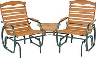 Seasonal Trends CG-43Z Glider Fin, 75-1/4 in W, 35-1/2 in D, 36-3/4 in H, 250 lb Seating, Bronze Frame