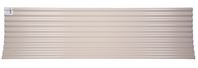 Tuftex SeaCoaster Series 1208C Roof Panel, 12 ft L, 26 in W, Corrugated Profile, Vinyl, Opaque Tan, Pack of 10