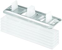 Prime-Line N 6661 Closet Door Guide, Plastic/Steel, White, Floor Mounting