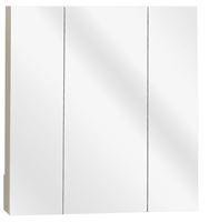 Zenith M24 Medicine Cabinet, 24 in OAW, 4-1/2 in OAD, 26-1/4 in OAH, Wood, White, 3-Shelf