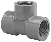 Lasco 805007BC Pipe Tee, 3/4 in, FIP, PVC, SCH 80 Schedule