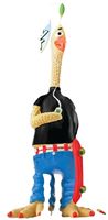 RuffinIt 80535 Dog Toy, S, Tony Mohawk Chicken, Rubber