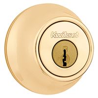 Kwikset 660 Series 6653RCALRCSK3BX Deadbolt, Keyed Alike Key, Steel, Polished Brass, 2-3/8 x 2-3/4 in Backset, K3 Keyway