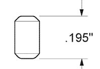 Kwikset 83101-001 Bottom Pin, Zinc, Gold, Specifications: #2 Size