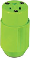 Eaton Wiring Devices BP3487-4GN Electrical Connector, 2 -Pole, 15 A, 125 V, NEMA: NEMA 5-15R, Fluorescent Green