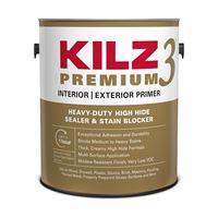 Kilz 13041 Primer, Thick, White, 1 gal, Can, Pack of 4