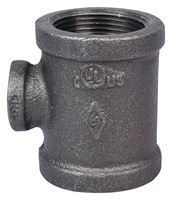 Prosource B130R 32X15 Pipe Tee, 1/2 x 1-1/4 in, Threaded, Malleable Iron, SCH 40 Schedule, 300 PSI Pressure