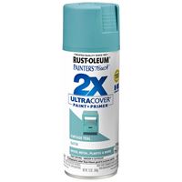 Rust-Oleum Painters Touch 2X Ultra Cover 334090 Spray Paint, Satin, Vintage Teal, 12 oz, Aerosol Can