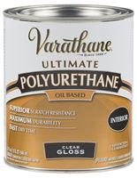Varathane 9041H Polyurethane Wood Finish Paint, Gloss, Liquid, Clear, 1 qt, Can