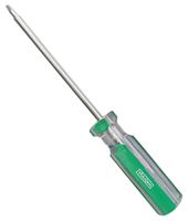 Vulcan Screwdriver, S1 Drive, Square Drive, 7 in OAL, 4 in L Shank, Plastic Handle