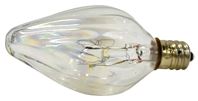 Sylvania 13434 Incandescent Lamp, 15 W, F10 Lamp, Candelabra Lamp Base, 90 Lumens, 2850 K Color Temp, Pack of 6