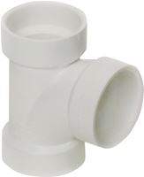 Canplas 192151L Sanitary Pipe Tee, 1-1/2 in, Hub, PVC, White