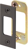 Defender Security E 2482 Deadbolt Strike Plate, 2-3/4 in L, 1-1/8 in W, Steel, Bronze, Pack of 3