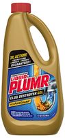 Liquid-Plumr 00243 Clog Remover, Liquid, Pale Yellow, Bleach, 32 oz Bottle, Pack of 9