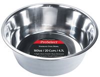 HiLo ZW150 98/56670 Pet Feeding Dish, 5 qt Volume, Stainless Steel