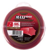 ARNOLD Maxi Edge WLM-105 Trimmer Line, 0.105 in Dia, 30 ft L, Polymer, Red