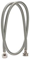 Fluidmaster 9WM48 Washing Machine Discharge Hose, 3/4 in ID, 48 in L, Female, Stainless Steel