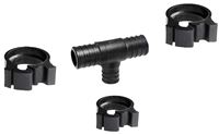 Flair-It PEXLOCK 30776 Reducing Pipe Tee with Clamp, 1 x 3/4 in, 100 psi Pressure