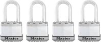 Master Lock Magnum Series M1XQLF Padlock, Keyed Alike Key, 5/16 in Dia Shackle, 1-1/2 in H Shackle, Stainless Steel Body