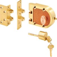 Prime-Line SE 15361 Deadbolt, Keyed Different Key, Bronze, Brushed Brass, Segal Keyway