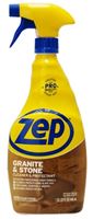Zep ZUMARB32 Granite and Marble Cleaner, 32 oz Can, Liquid, Pleasant, Clear