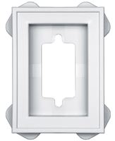 Builders Edge 130030002001 Mounting Block, 6-5/16 in L, 4-1/2 in W, White