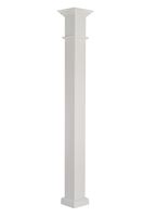 AFCO 800EW610 Column Post Set, 10 ft H, Square, Wood, White