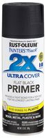 Rust-Oleum 249846 Spray Paint, Flat, Black, 12 oz, Can