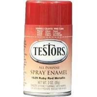 Testors 1629T Craft Spray Paint, Metallic, Flake Red, 3 oz