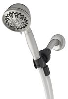 Waterpik XAT-649E Handheld Shower Head, 1.8 gpm, 6-Spray Function, Brushed Nickel, 3-1/2 in Dia