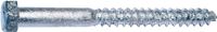 Midwest Fastener 05572 Lag Screw, 5/16-9 Thread, 4 in OAL, 2 Grade, Galvanized Steel, SAE Measuring