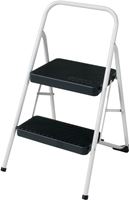 Cosco 11-137 CLGG4 Folding Step Stool, 28.15 in H, 200 lb, Steel, Black