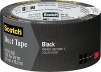 Scotch 3920-BK Duct Tape, 20 yd L, 1.88 in W, Black