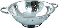 Euro-Ware 3105 Colander, 5 qt Capacity, Stainless Steel, Stainless Steel Handle