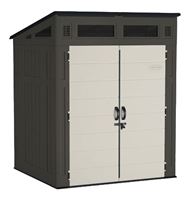 Suncast Modernist BMS6580 Storage Shed, 200 cu-ft Capacity, 6 ft 2-1/2 in W, 5 ft 8-1/4 in D, 7 ft 5-3/4 in H