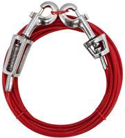 Boss Pet PDQ Q3515SPG99 Tie-Out with Spring, 15 ft L Belt/Cable, For: Large Dogs up to 60 lb