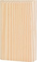 Waddell BTB25 Trim Block Moulding, 4-1/2 in L, 2-3/4 in W, 1 in Thick, Pine Wood